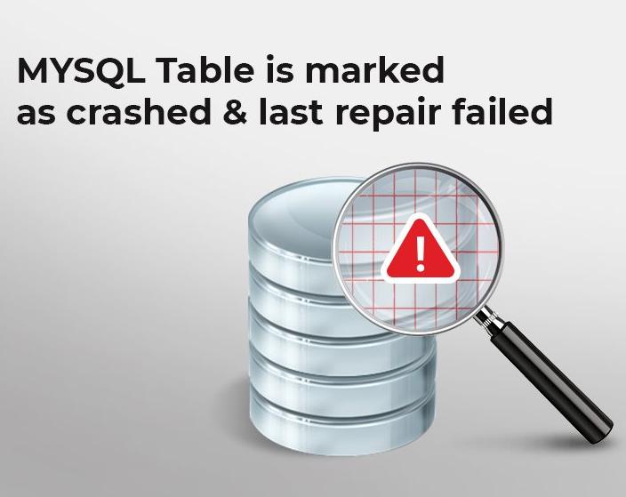     Table name is marked as crashed and last (automatic?) repair failed